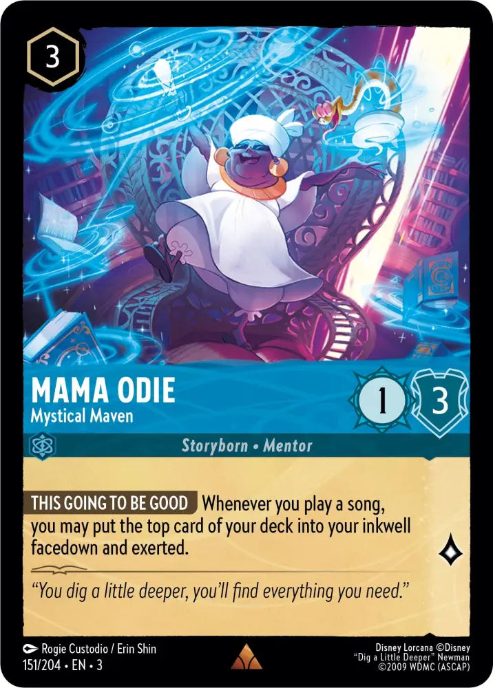 Mama Odie - Mystical Maven (151/204) [Into the Inklands] - Lorcana Single