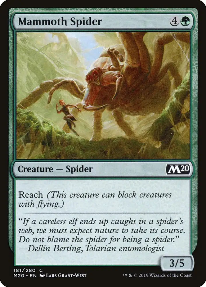 Mammoth Spider [Core Set 2020] - MTG Single