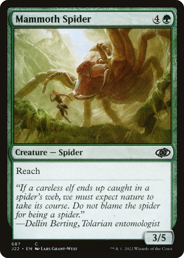 Mammoth Spider [Jumpstart 2022] - MTG Single