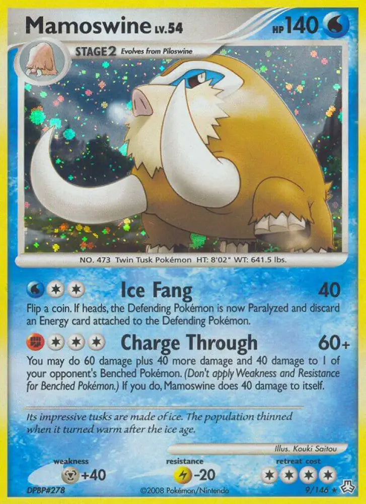 Mamoswine (9/146) (Theme Deck Exclusive) [Diamond & Pearl: Legends Awakened] - Pokemon Single