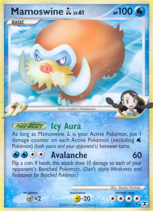 Mamoswine GL (27/111) [Platinum: Rising Rivals] - Pokemon Single