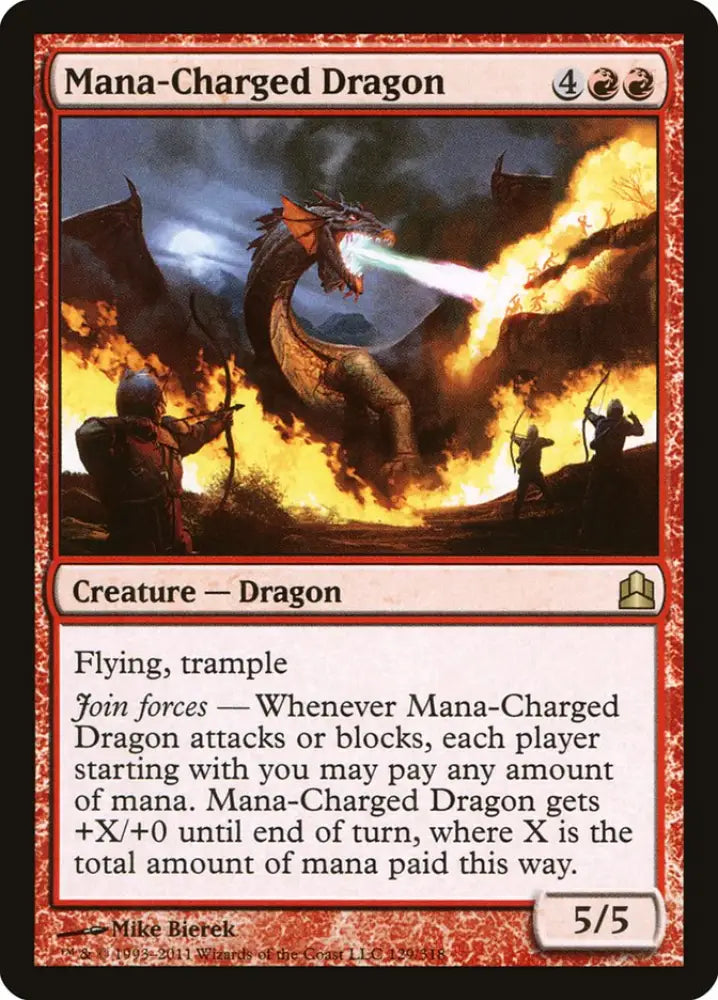 Mana-Charged Dragon [Commander 2011] - MTG Single