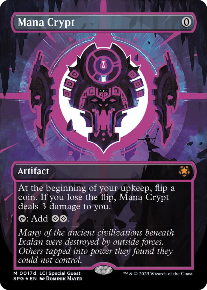 Mana Crypt (0017d) (Borderless) [The Lost Caverns of Ixalan Special Guests] - MTG Single