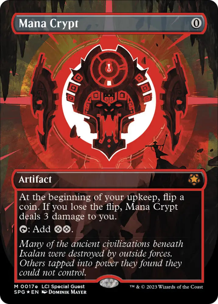 Mana Crypt (0017e) (Borderless) [The Lost Caverns of Ixalan Special Guests] - MTG Single