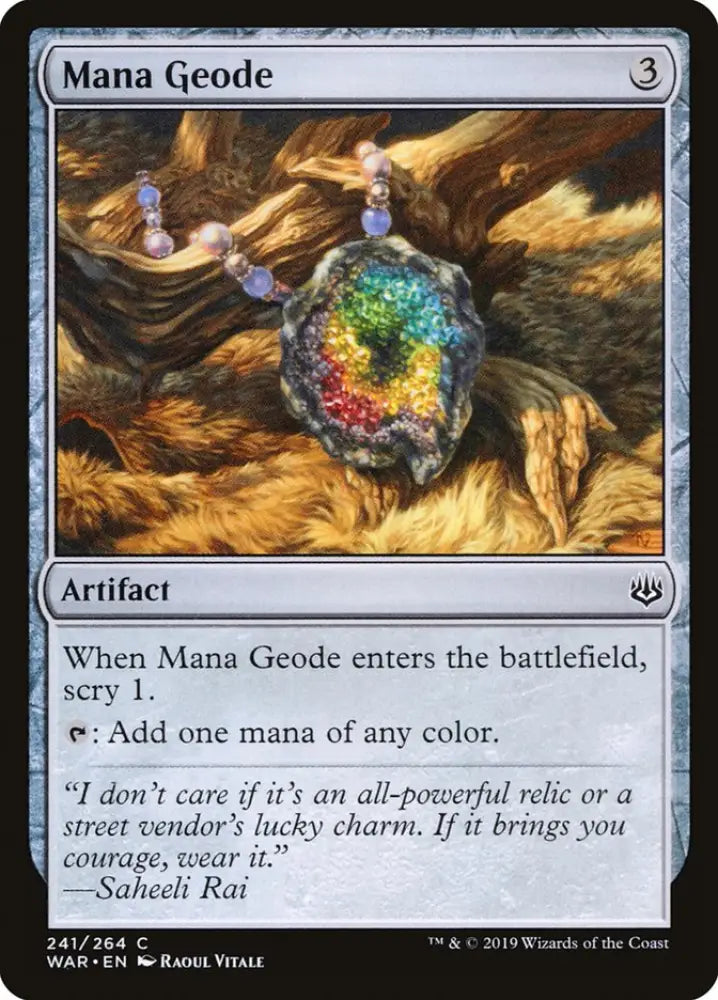 Mana Geode [War of the Spark] - MTG Single
