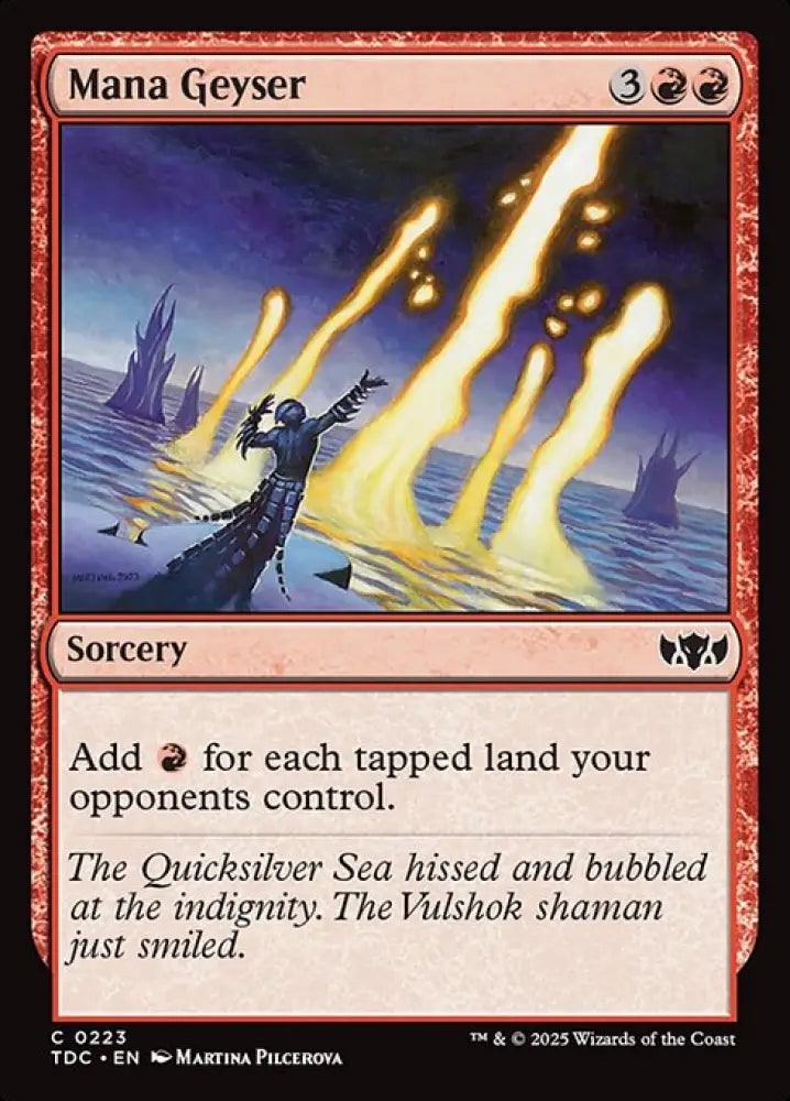 Mana Geyser (223) [Tarkir: Dragonstorm Commander]