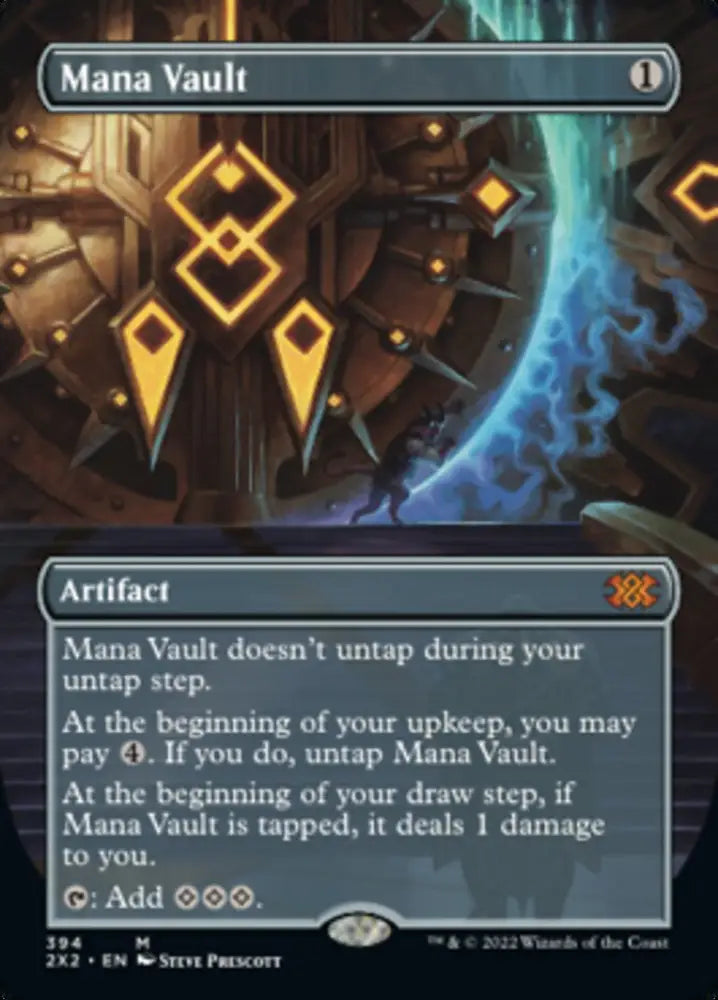 Mana Vault (Borderless Alternate Art) [Double Masters 2022] - MTG Single