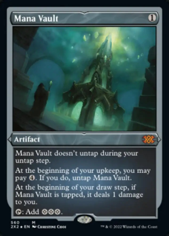 Mana Vault (Foil Etched) [Double Masters 2022] - MTG Single