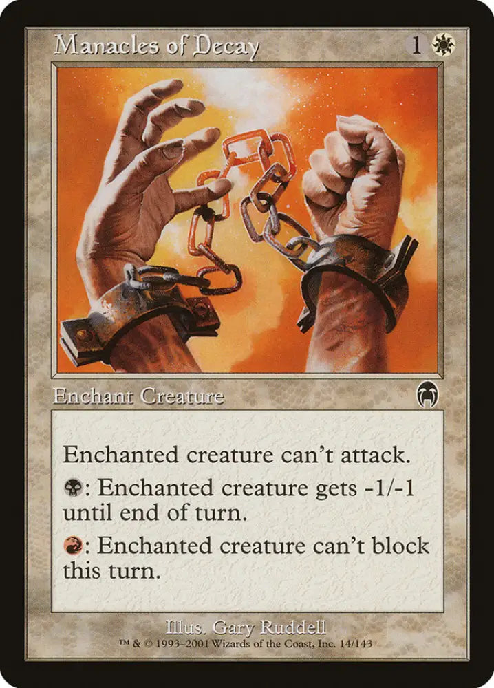 Manacles of Decay [Apocalypse] - MTG Single