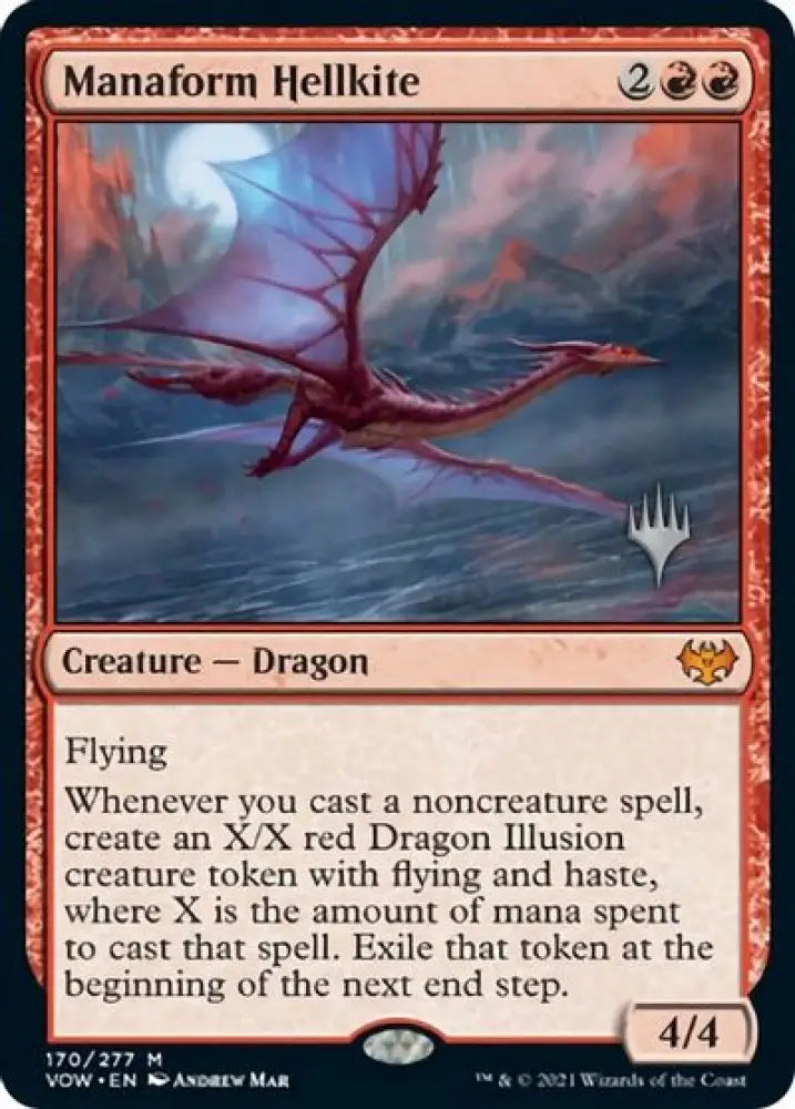 Manaform Hellkite (Promo Pack) [Innistrad: Crimson Vow Promos] - MTG Single