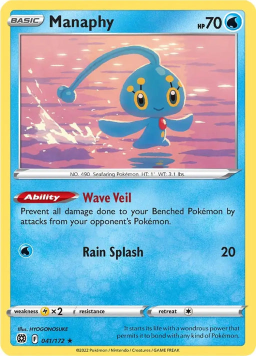 Manaphy (041/172) [Sword & Shield: Brilliant Stars] - Pokemon Single