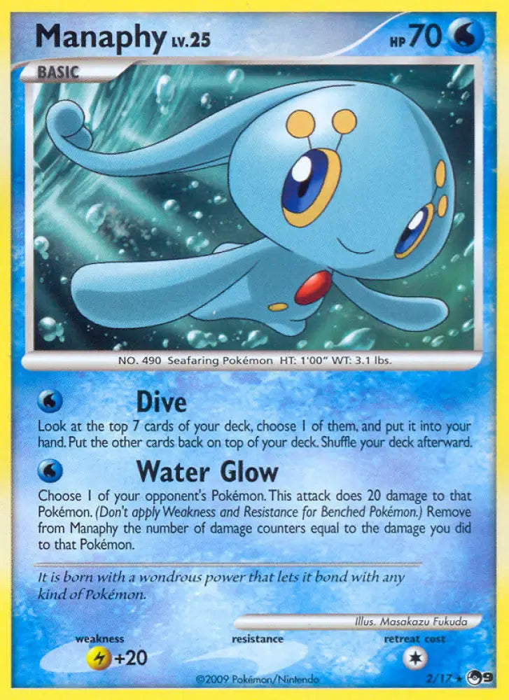 Manaphy (2/17) [POP Series 9] - Pokemon Single