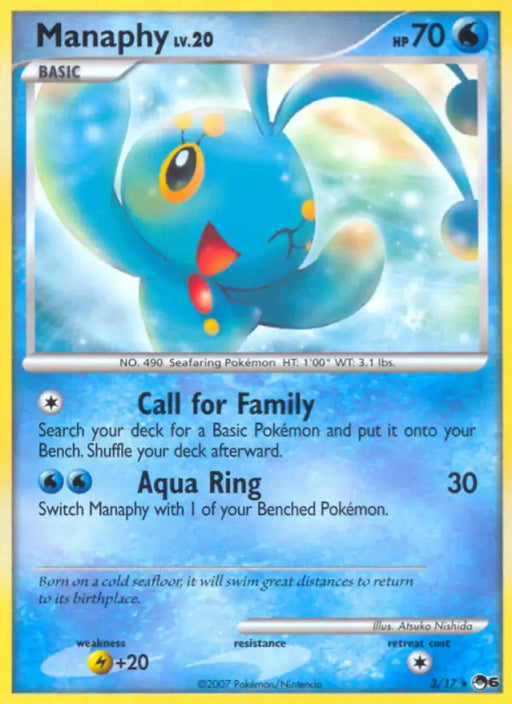 Manaphy (3/17) [POP Series 6] - Pokemon Single