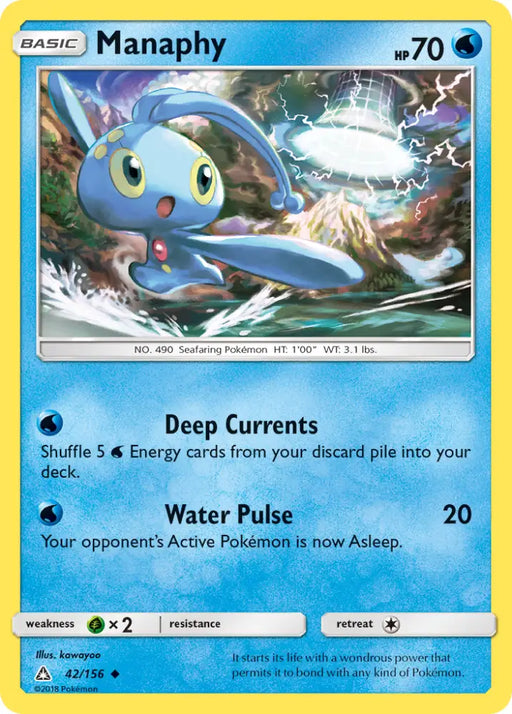 Manaphy (42/156) [Sun & Moon: Ultra Prism] - Pokemon Single