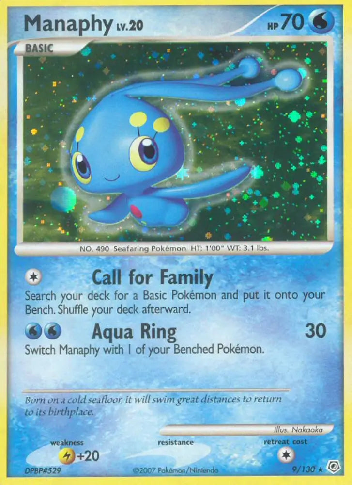 Manaphy (9/130) [Diamond & Pearl: Base Set] - Pokemon Single