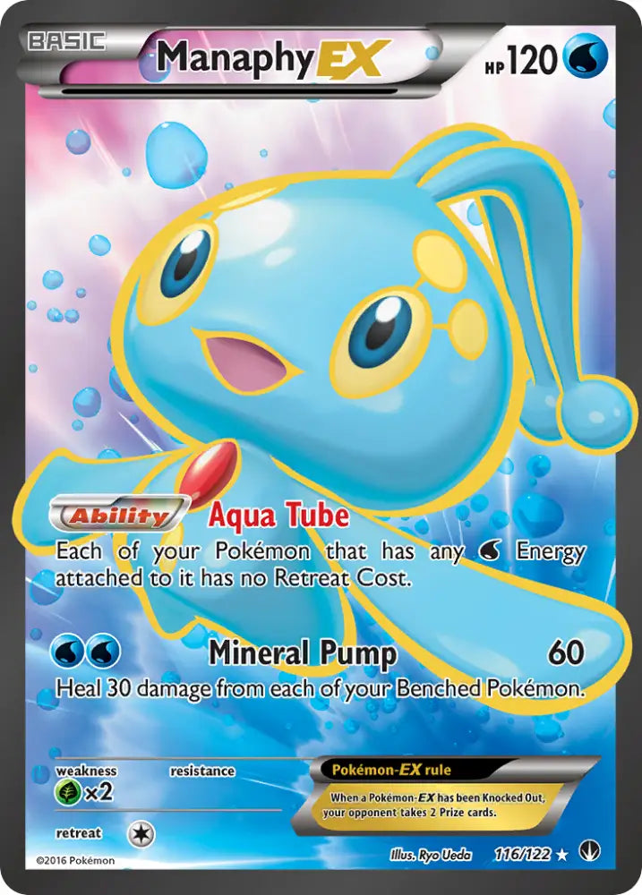 Manaphy EX (116/122) [XY: BREAKpoint] - Pokemon Single
