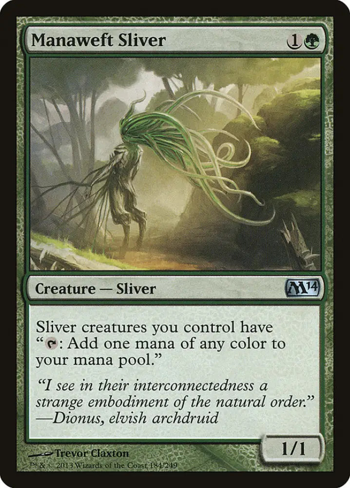 Manaweft Sliver [Magic 2014] - MTG Single