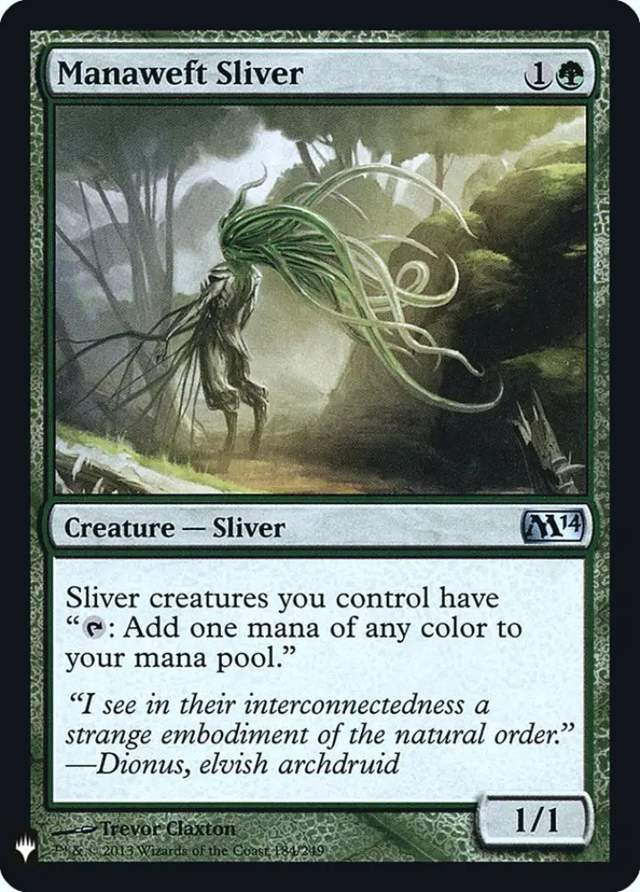 Manaweft Sliver [Mystery Booster] - MTG Single