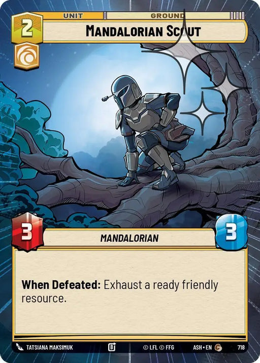 Mandalorian Scout (Hyperspace Foil) (718) [Ashes of the Empire]