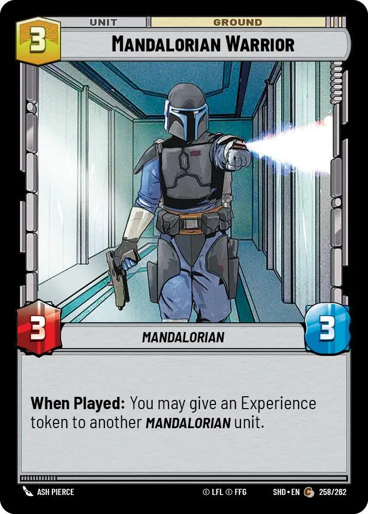 Mandalorian Warrior (258/262) [Shadows of the Galaxy] - Star Wars: Unlimited Single