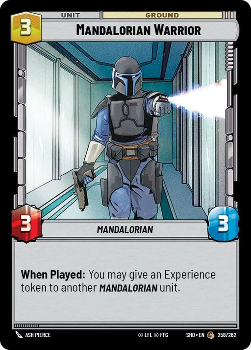 Mandalorian Warrior (258/262) [Shadows of the Galaxy] - Star Wars: Unlimited Single