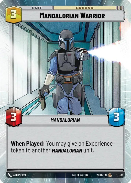 Mandalorian Warrior (Hyperspace) (519) [Shadows of the Galaxy] - Star Wars: Unlimited Single