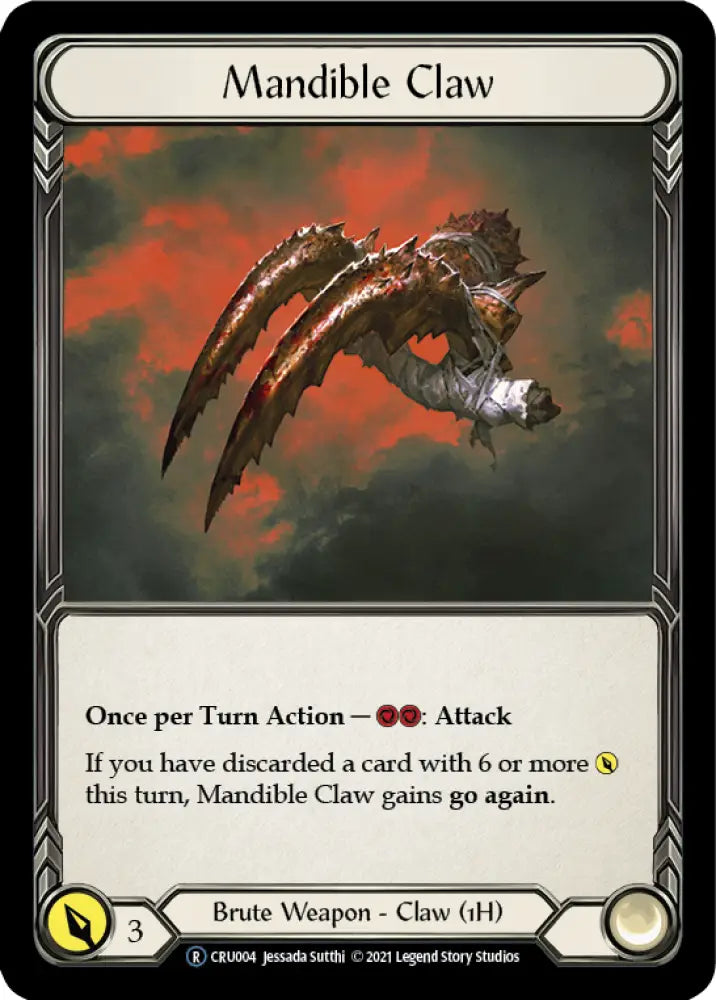 Mandible Claw [Crucible of War Unlimited] Unlimited Rainbow Foil - Flesh And Blood Single