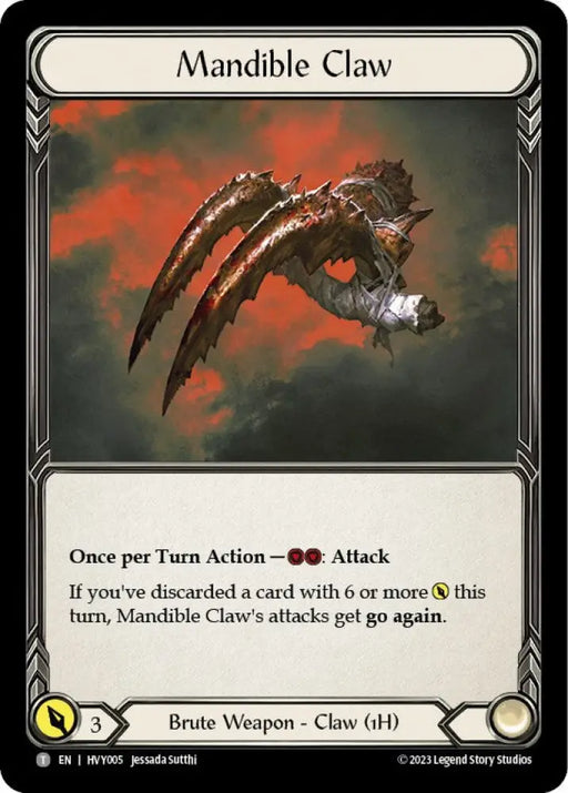 Mandible Claw // High Riser [Heavy Hitters] - Flesh And Blood Single