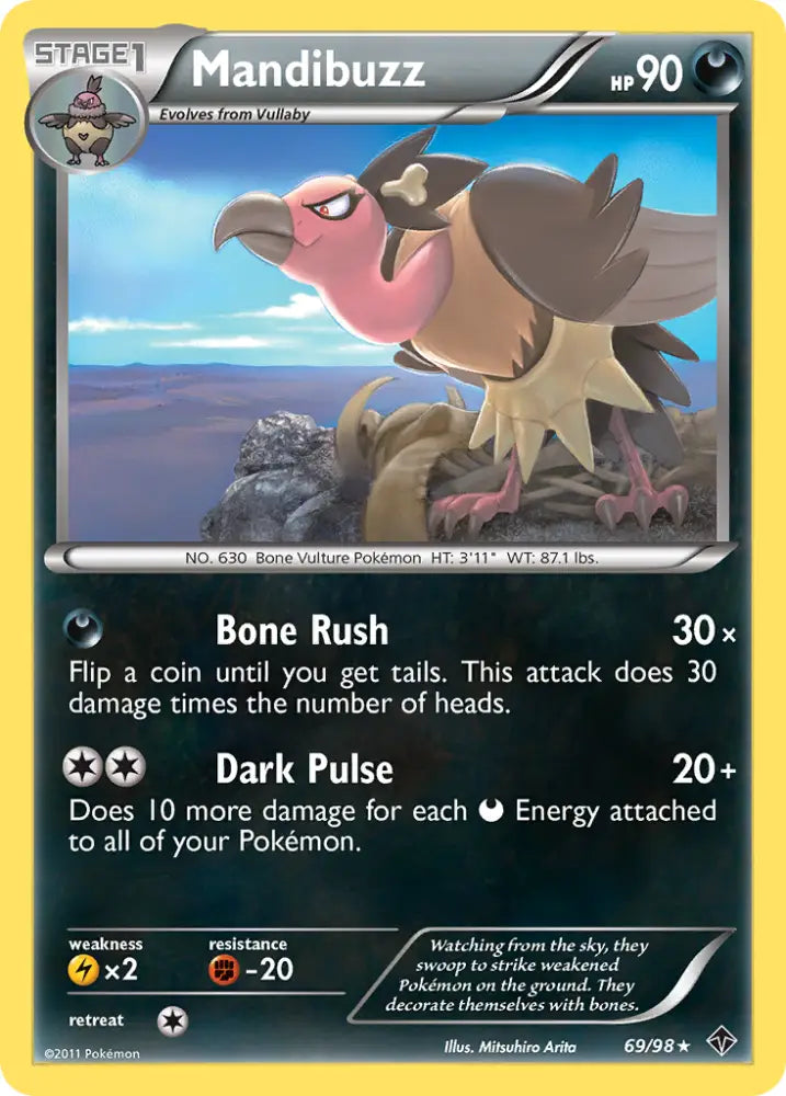Mandibuzz (69/98) [Black & White: Emerging Powers] - Pokemon Single