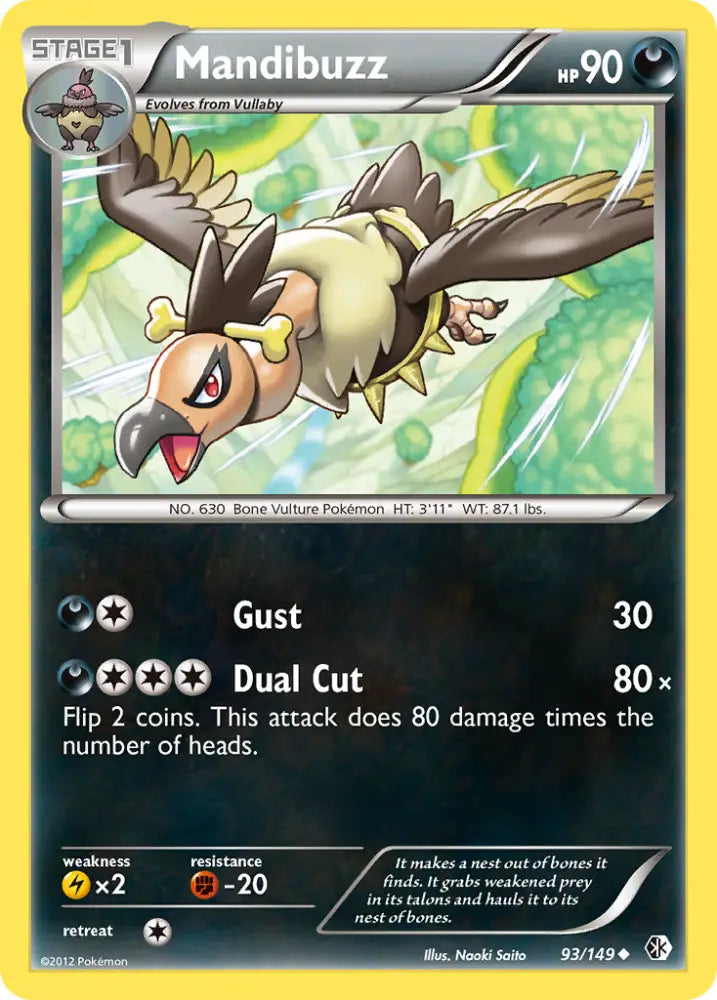 Mandibuzz (93/149) [Black & White: Boundaries Crossed] - Pokemon Single