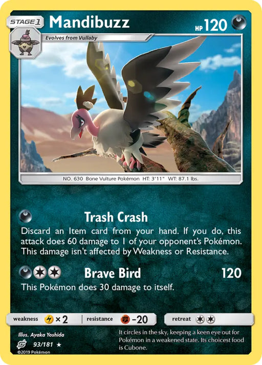 Mandibuzz (93/181) [Sun & Moon: Team Up] - Pokemon Single