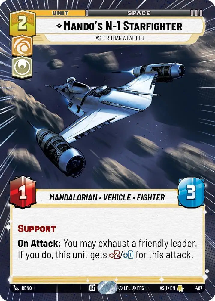 Mando's N-1 Starfighter - Faster than a Fathier (Hyperspace) (467) [Ashes of the Empire]