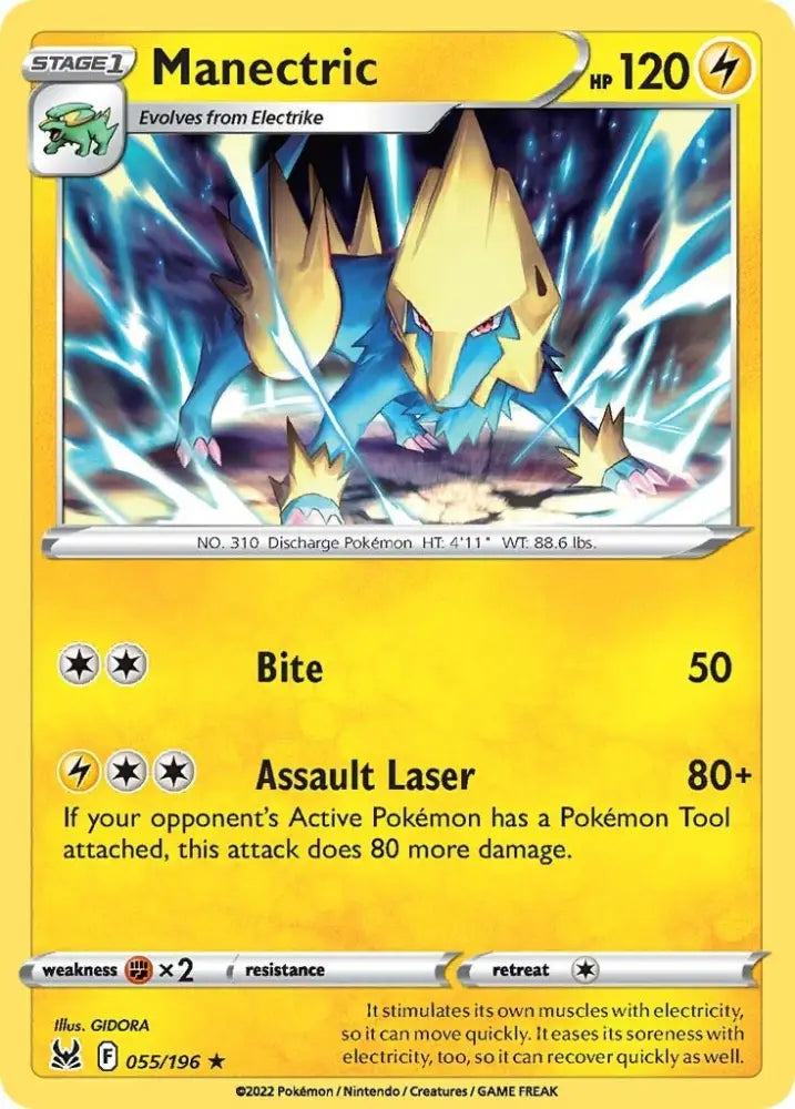 Manectric (055/196) [Sword & Shield: Lost Origin] - Pokemon Single