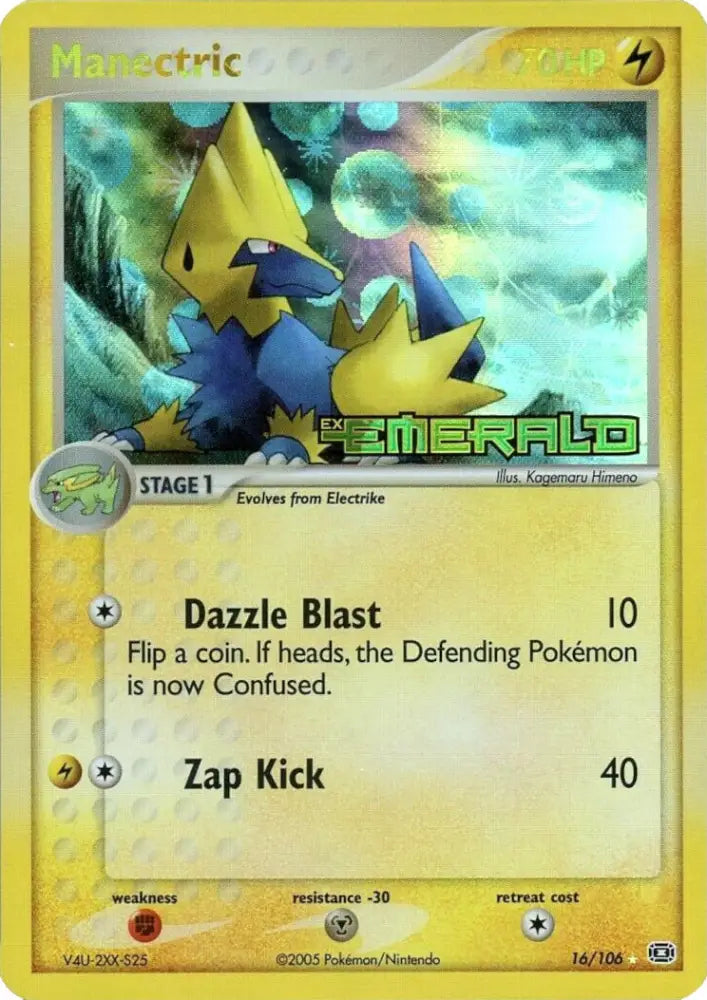 Manectric (16/106) (Stamped) [EX: Emerald] - Pokemon Single