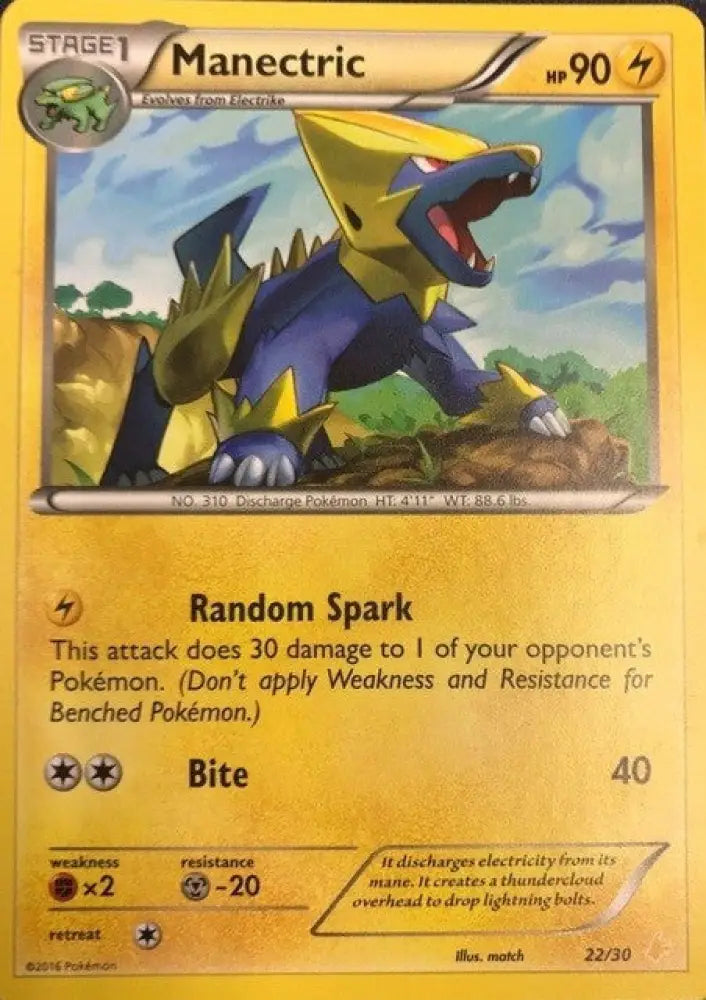 Manectric (22/30) [XY: Trainer Kit 3 - Pikachu Libre] - Pokemon Single