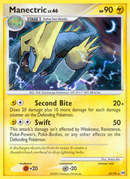 Manectric (22/99) [Platinum: Arceus] - Pokemon Single