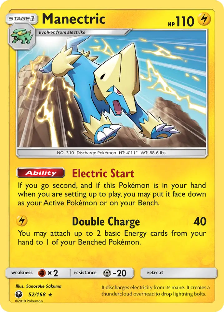 Manectric (52/168) [Sun & Moon: Celestial Storm] - Pokemon Single