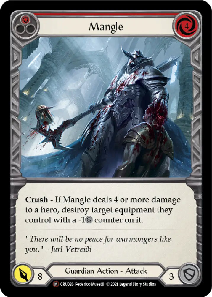 Mangle [Crucible of War Unlimited] Unlimited Rainbow Foil - Flesh And Blood Single