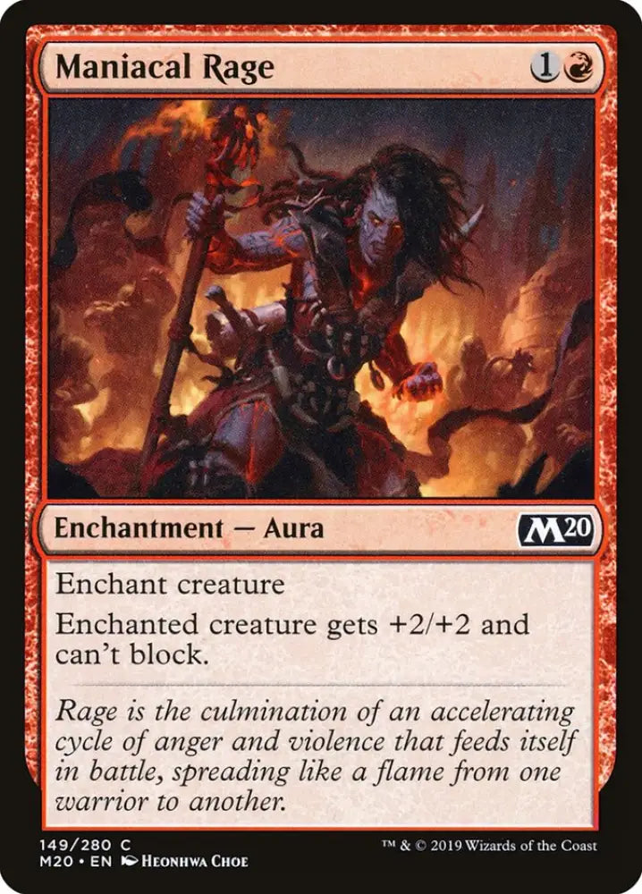 Maniacal Rage [Core Set 2020] - MTG Single