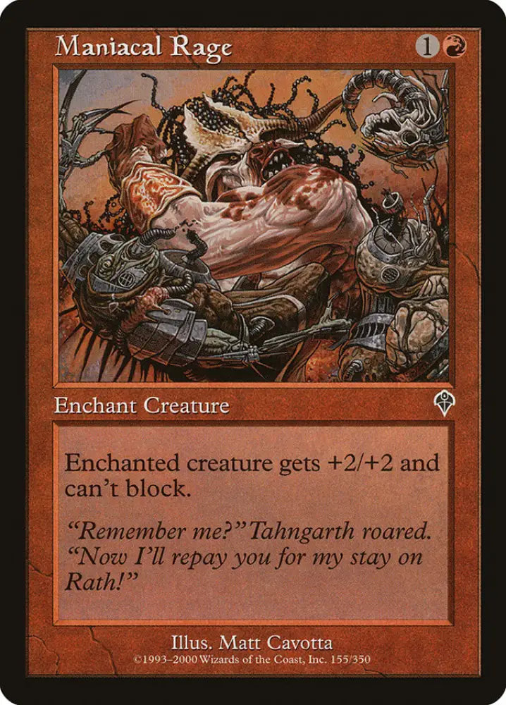 Maniacal Rage [Invasion] - MTG Single
