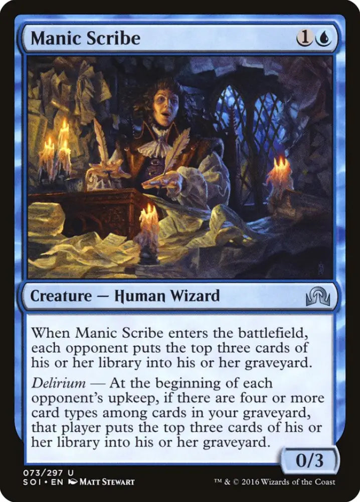 Manic Scribe [Shadows over Innistrad] - MTG Single