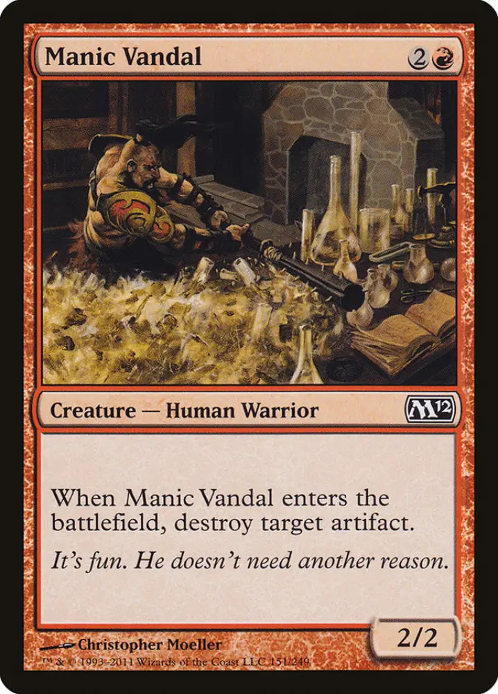 Manic Vandal [Magic 2012] - MTG Single