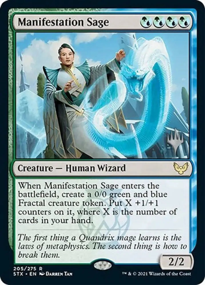 Manifestation Sage (Promo Pack) [Strixhaven: School of Mages Promos] - MTG Single