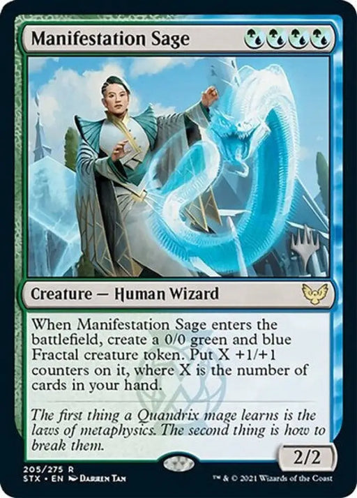 Manifestation Sage (Promo Pack) [Strixhaven: School of Mages Promos] - MTG Single