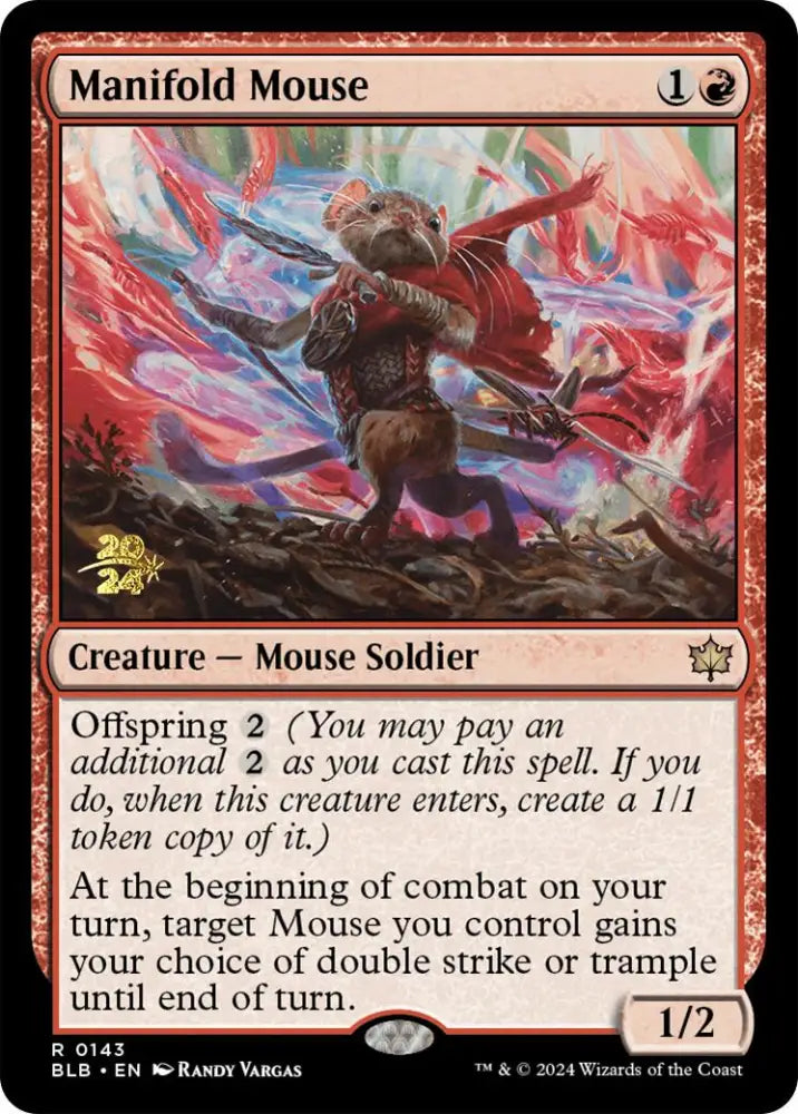Manifold Mouse [Bloomburrow Prerelease Promos] - MTG Single
