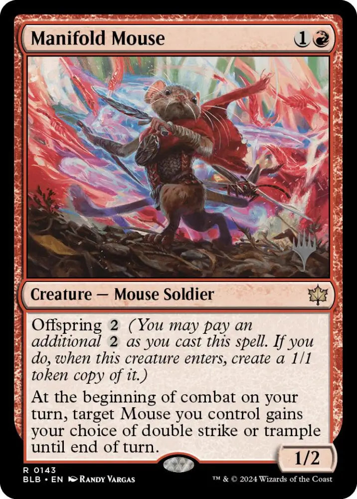 Manifold Mouse (Promo Pack) [Bloomburrow Promos] - MTG Single