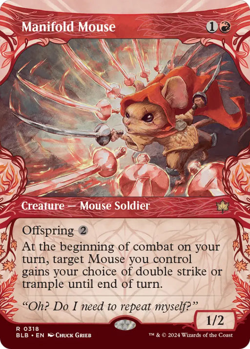 Manifold Mouse (Showcase) [Bloomburrow] - MTG Single