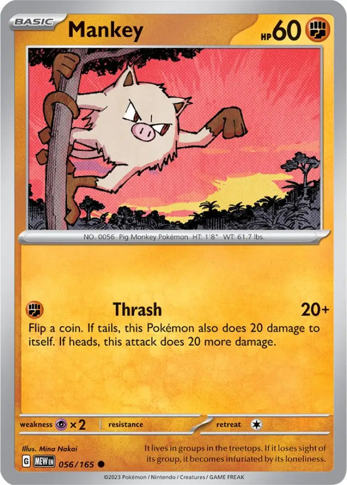 Mankey (056/165) [Scarlet & Violet 151] - Pokemon Single