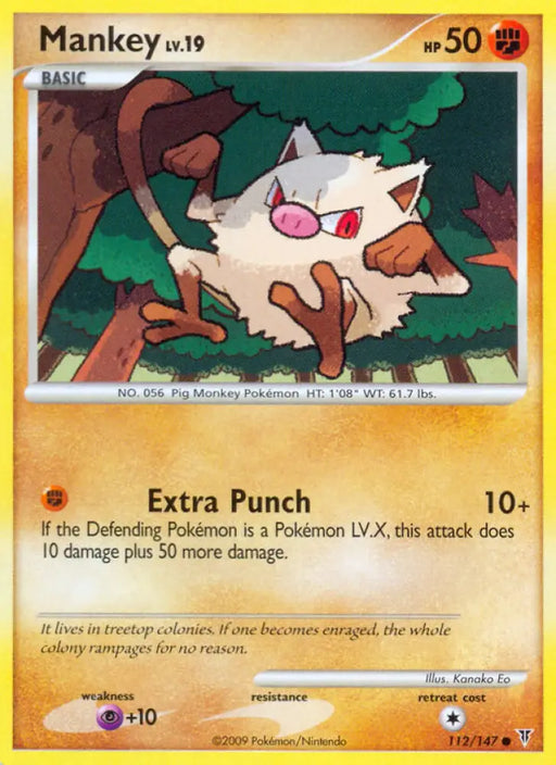 Mankey (112/147) [Platinum: Supreme Victors] - Pokemon Single