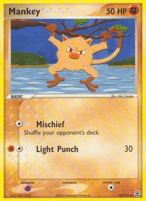 Mankey (38/112) [EX: FireRed & LeafGreen] - Pokemon Single